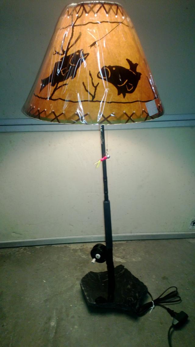 Unique Fishing Pole Lamps