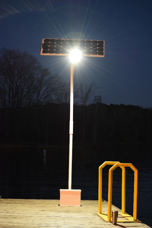 LED fishing crappie lights & Solar Powered Dock Light & Solar  Chargercheck it out