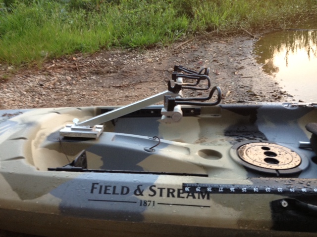 Hitek's custom Kayak Rod Holder for Spider Rigging