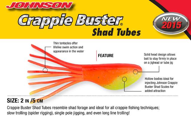  JOHNSON CRAPPIE BUSTER - Full Line of Baits Designed for  Crappie Anglers