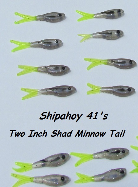 Shipahoy41's two inch shad minnow tail mold
