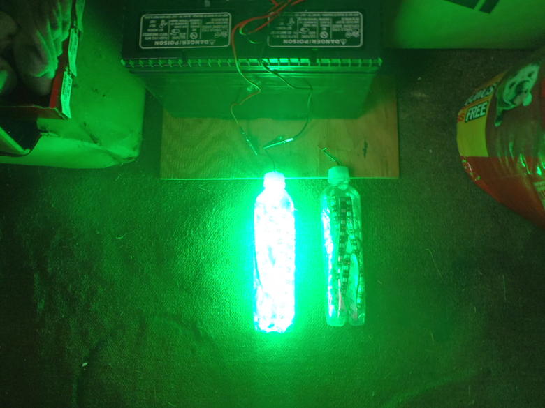 2 Underwater Green Lights, DIY for $10