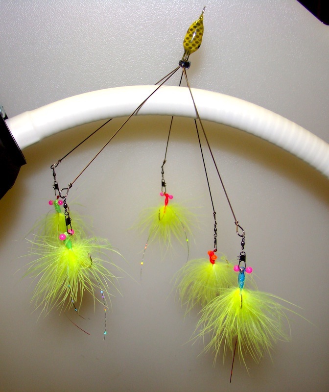 5 Arms 4 Blades Umbrella Alabama Rig for Bass Crappie Lure Fishing Bait
