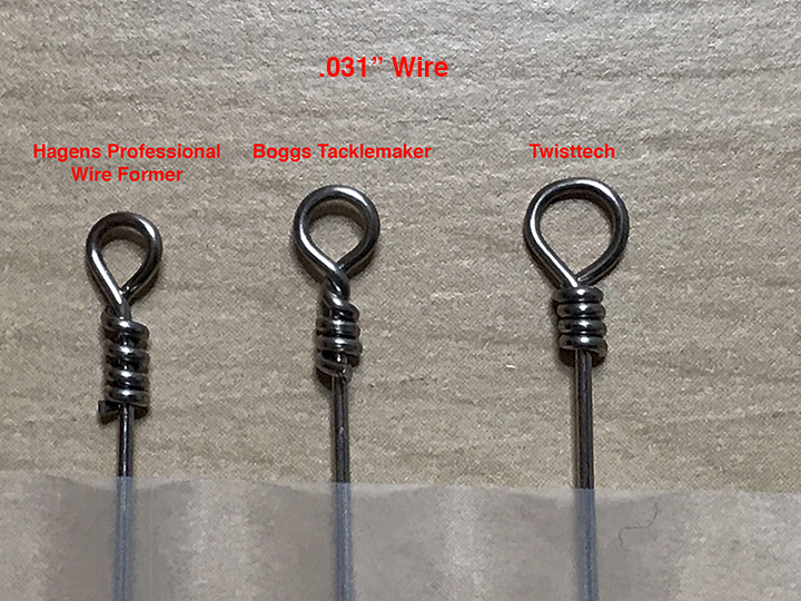 Wire Formers- Comparative Eye Sizing