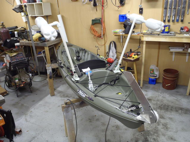 DIY building a kayak cooler with rod holders and flag mount #kayak