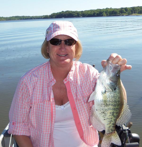 Name:  Deb with a good crappie!.jpg
Views: 2035
Size:  55.7 KB