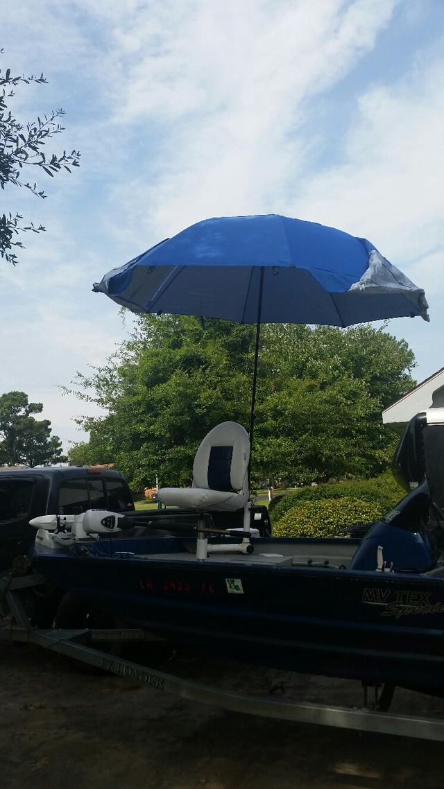 New shade for the boat.