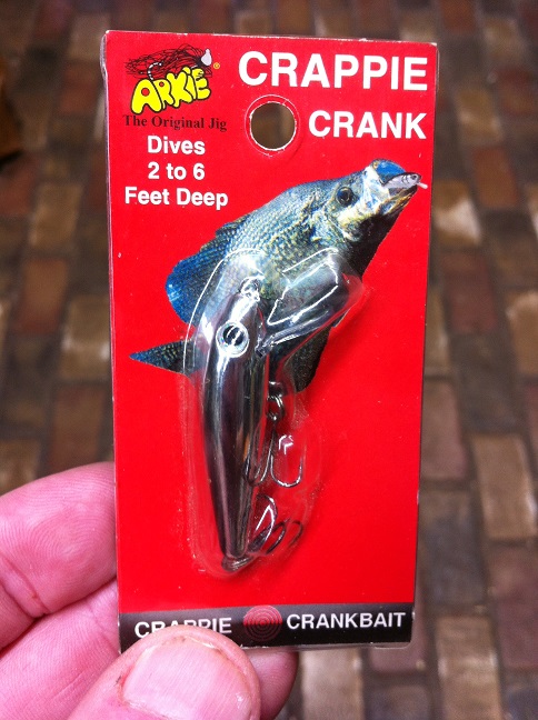 Very small Arkie crank bait in I found in my shop