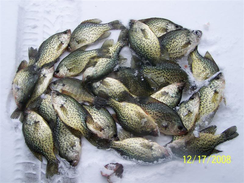 Winter crappies through the ice - gettin' ready.