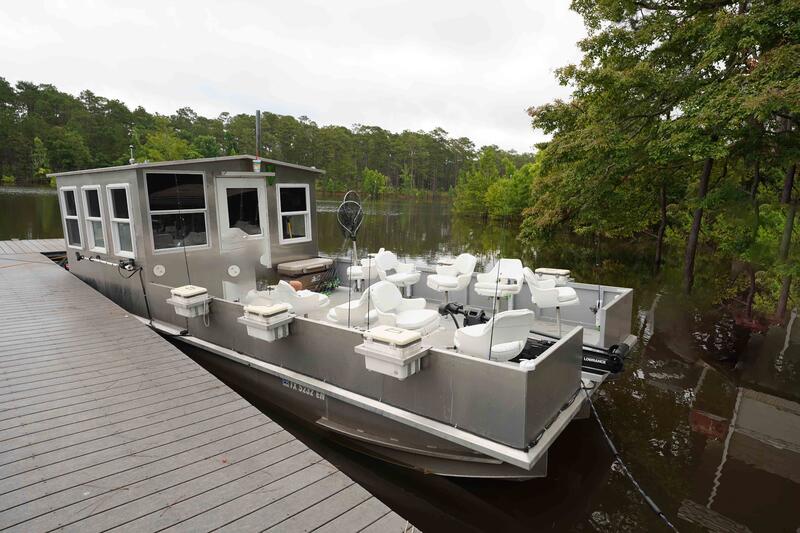 Name:  DSC00028 Enclosed cabin with AC & Heat and seating along with minnow buckets for anglers on fron.jpg
Views: 1179
Size:  79.7 KB