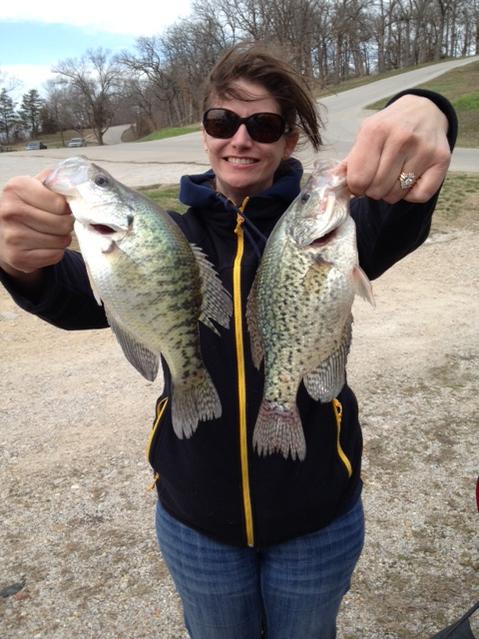Name:  lisa with black and white crappie.jpg
Views: 738
Size:  59.0 KB