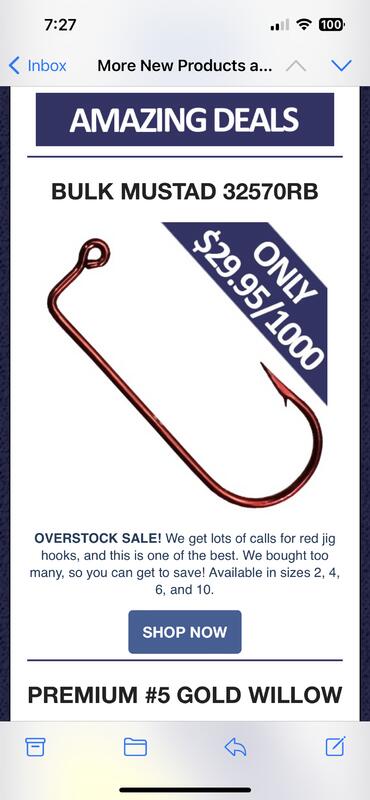 Barlow's Tackle Mustad hook sale!!