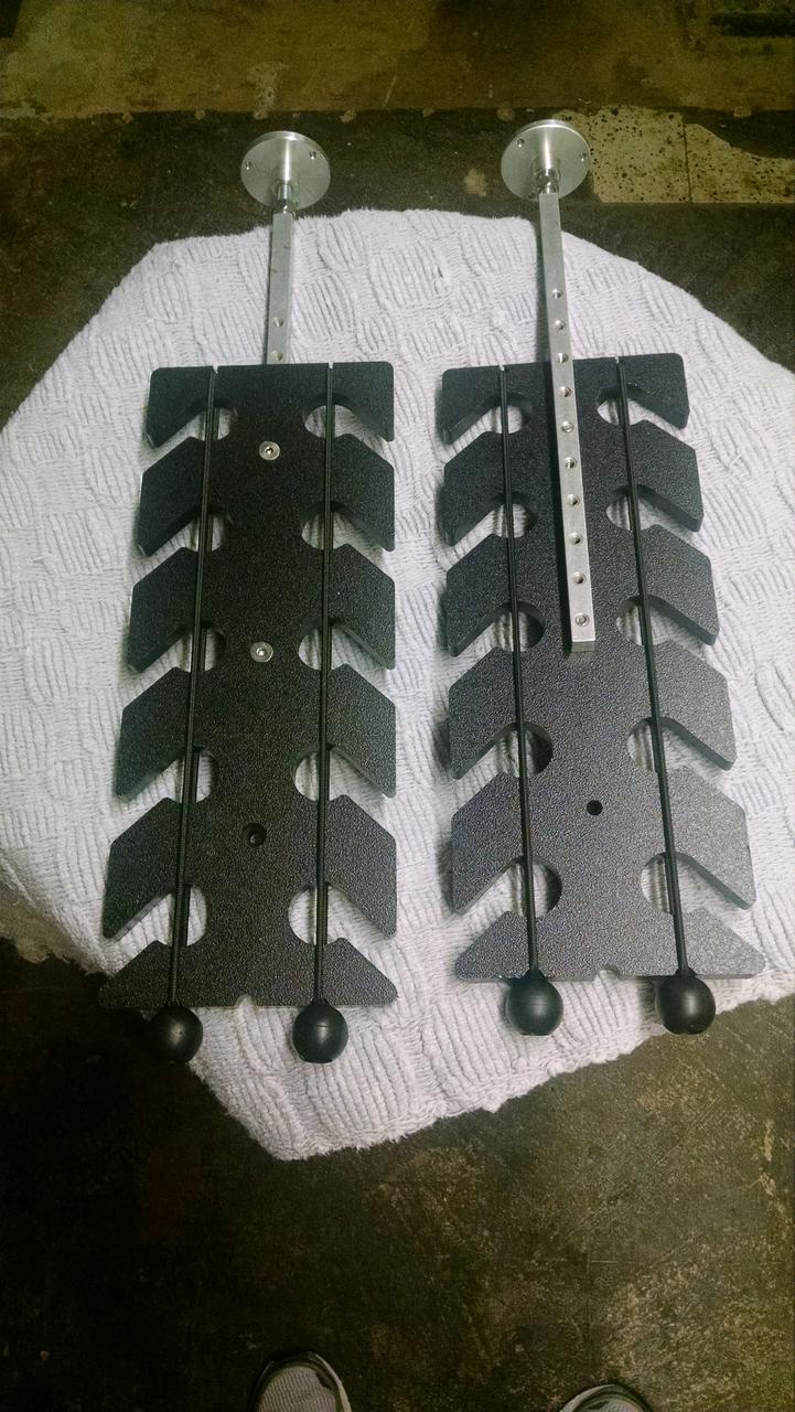 Cornfield Crappie 10 rod vertical rod transport rack